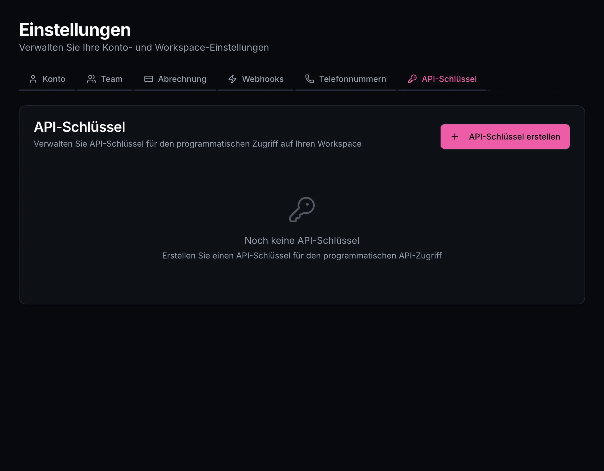 API-Schlüsselverwaltung mit sicherer Token-Generierung